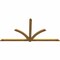 Ekena Millwork Redmond Rough Sawn Timber Gable Bracket, Western Red Cedar, 108"W x 54"H x 2"D x 4"F, 12/12 Pitch GBW108X54X0204RED00RWR - alternate 4